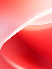 Abstract smooth white wave on red background 