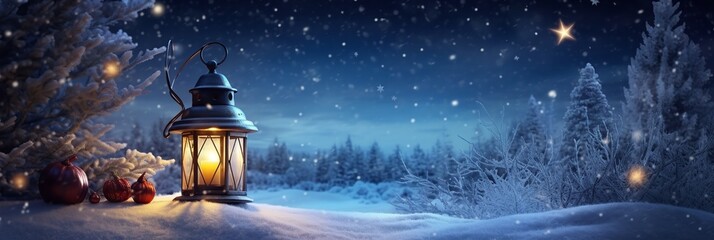 christmas background landscape 3d space for text landscape mockup