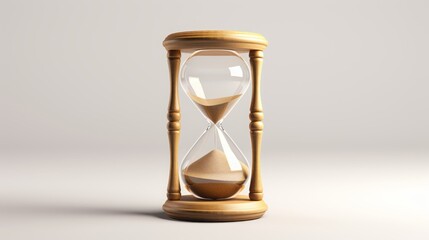 hourglass on a light background.