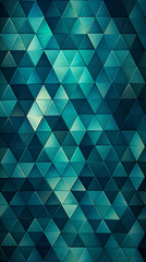 Obraz premium An intricate design of teal and white triangles