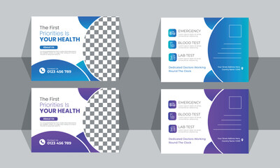 vector stylist business corporate real state postcard design.