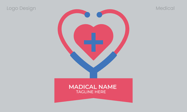 vector medical logo, health and medicine logo template.