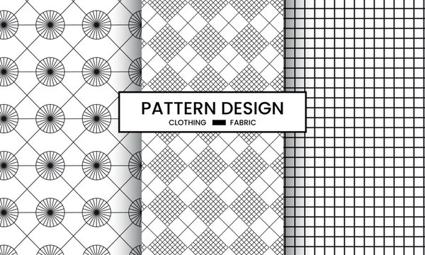 vector seamless floral pattern design fabric art, fashion contour.