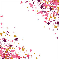 confetti, hearts, stars for promotions and events . party, diary, decorate, event. Vector illustration.