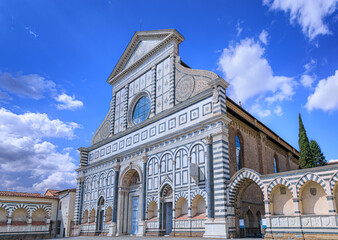 Basilica of Santa Maria Novella in Florence, Italy.	
