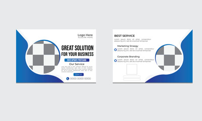 Post Card design template.