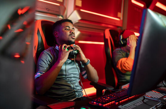 Professional gamer experiencing defeat losing tournament saddened by loss