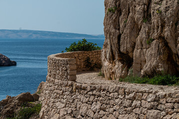 Zavratnica Bay, beautiful rocky cove on croatian coast of Adriatic Sea