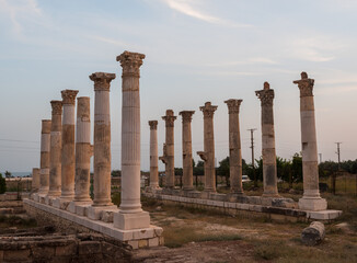 Ancient city of Pompeipolis. The Soloi King's Road.  Ancient cities of Turkey.  Mersin City, Turkey
