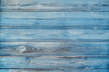 A serene backdrop of horizontal blue wooden planks with a subtle whitewash finish, ideal for backgrounds or as a rustic element in creative projects.