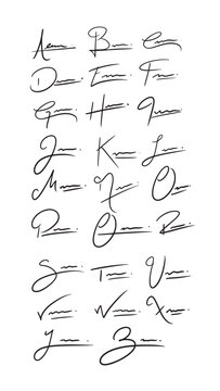 Signatures Alphabet