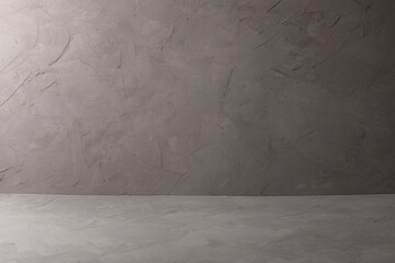 Dark gray plaster surface corner