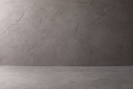 Dark gray plaster surface corner