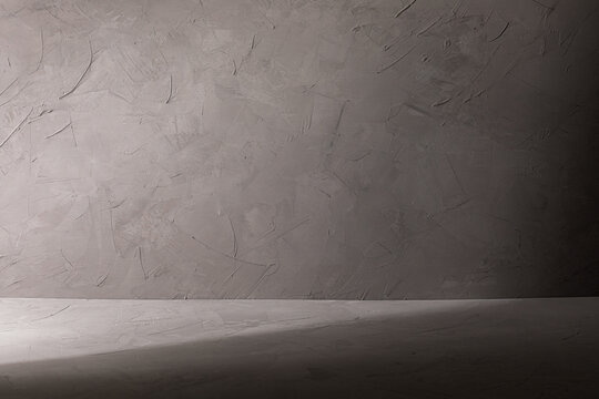 Dark gray plaster surface corner