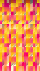A pattern of yellow and pink squares forming a lattice