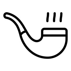 Pipe black outline icon
