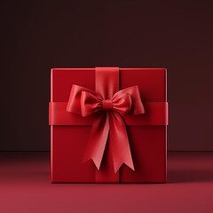 red gift box, christmas, gift Christmas, xmas