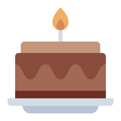 Cake colorful flat icon