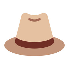 Hat colorful flat icon