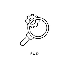 Science and Research concept line icon. Simple element illustration. Science and Research concept outline symbol design.
