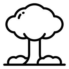 Explosion black outline icon