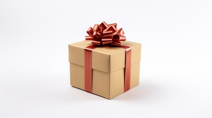 Obraz premium holiday gift box with ribbon.