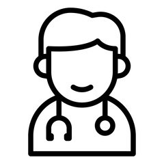 Veterinary black outline icon