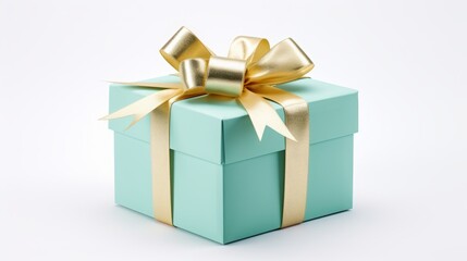 Obraz premium holiday gift box with ribbon.