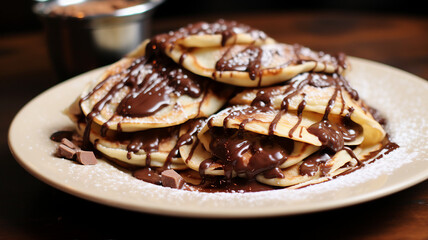 Nutella-Stuffed Mini Crepes
