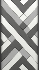 A pattern of grey and white stripes in a crisscross pattern