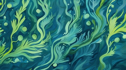 background algae underwater world.