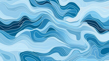 blue waves background.