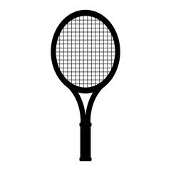Tennis Racket silhouette. Vector illustration