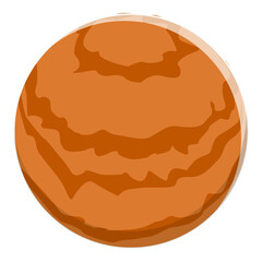 3D Isometric Flat  Set of Outer Space Elements. Item 2