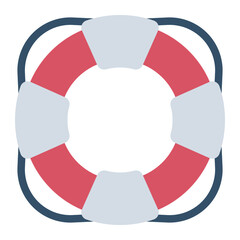 Life Saver colorful flat icon