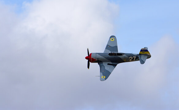 Vintage Yak-3, F-AZIM Aircraft in its spectacular soviet colours.