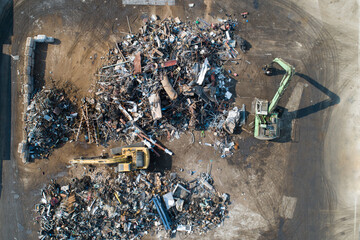 scrap metal set for recycling