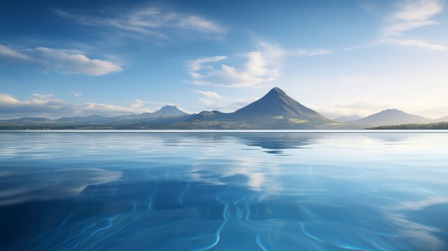 Drift into the Infinite Relaxation Offered by the Spa's Stunning Infinity Pool. Generative AI
