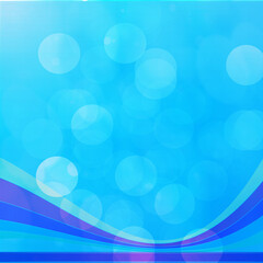 Blue bokeh square background for seasonal, holidays, event and celebrations