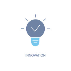 innovation concept line icon. Simple element illustration. innovation concept outline symbol design.