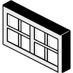 isometric window