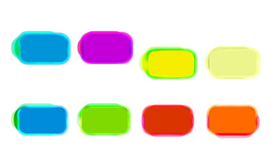 Colorful boards of buttons , on a transparent 