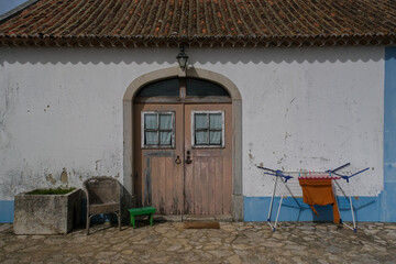 old house with window