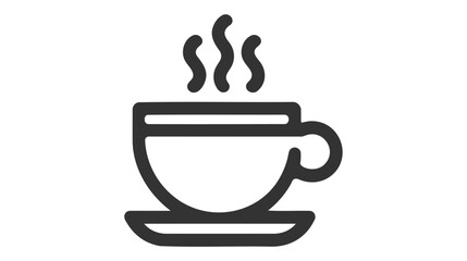 Cofee cup icon flat. Vector illustration symbol and bonus pictogram.