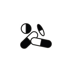pills vector type icon