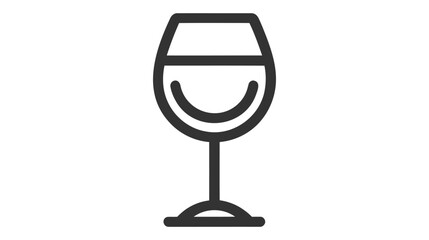 Wine glass icon vector illustration isolated