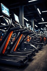 Interior design of a modern gym
