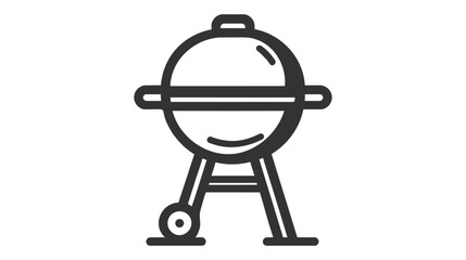 Outdoor grill vector icon illustration isolated on white background