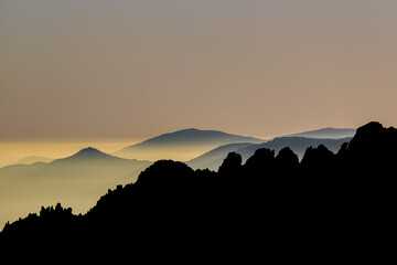 La Cuerda Larga al atardecer desde el Cerro de la Najarra