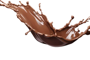 Foto op Plexiglas Chocolate splash with transparant background  © AgungRikhi